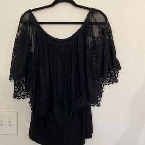 Off the shoulder sexy lace top